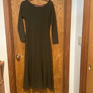 Polo cotton dress / khaki green